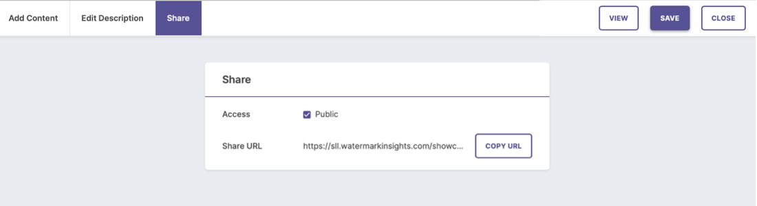 Instructions for sharing your portfolio