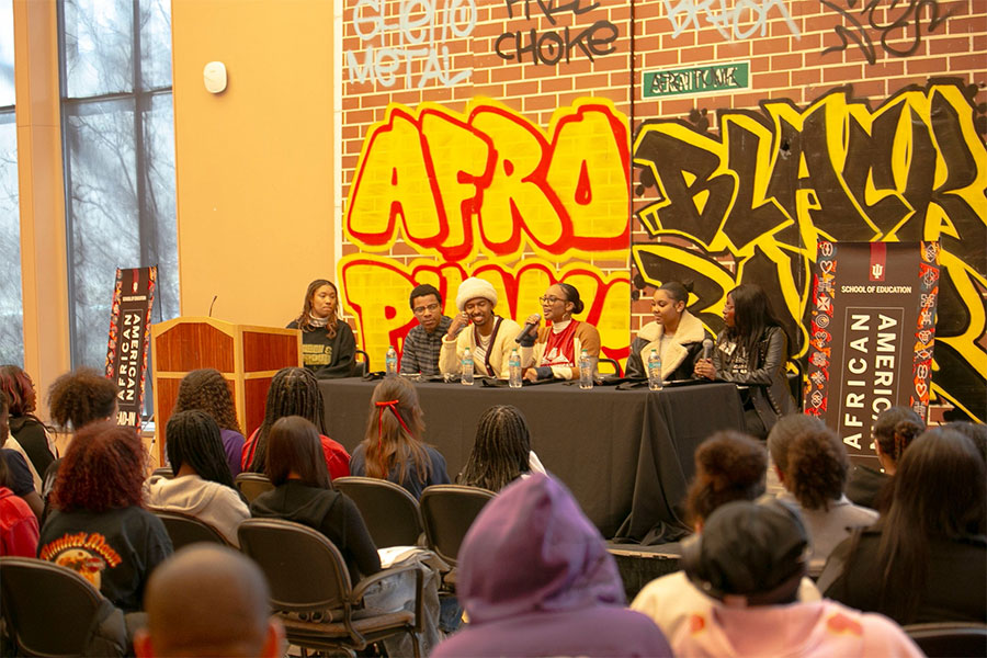 Students at the African American Read-In