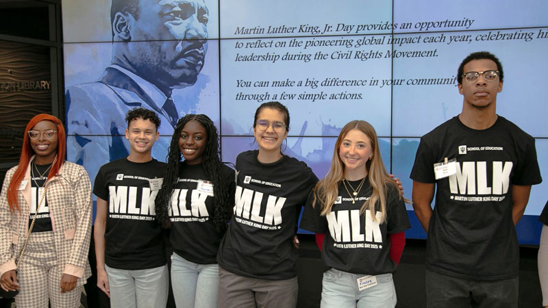 Students celebrating MLK Day in 2025