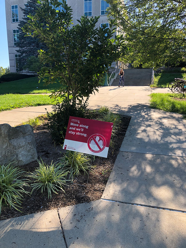 Signage in front of Wright
